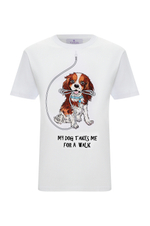 White T-shirt with dog