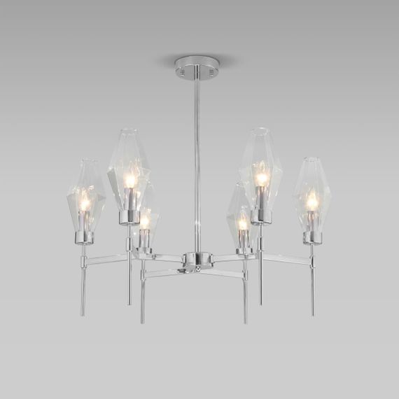 Подвесная люстра Eurosvet Prism 60143/6 хром