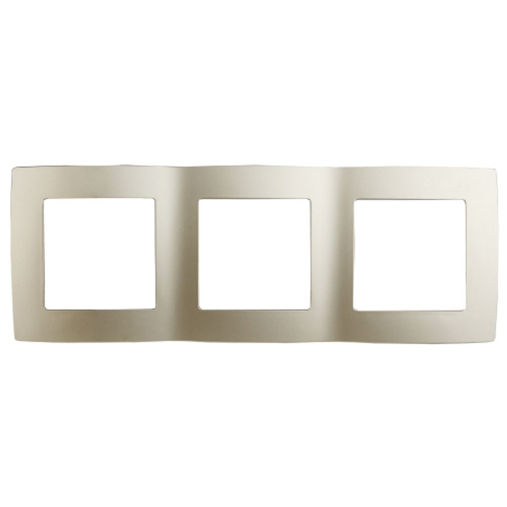 12-5003-04 ЭРА Рамка на 3 поста, Эра12, шампань | Эра 12 Шампань