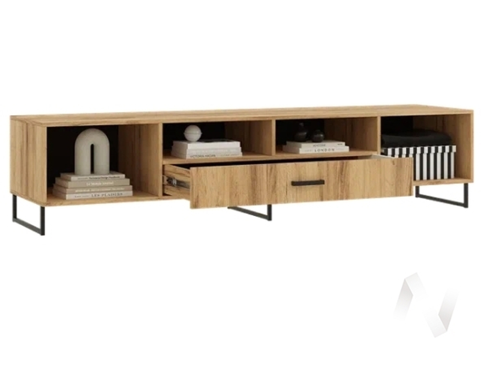 Тумба ТВ 2000 Гостиная Нэнси LOFT (ЛДСП) (дуб крафт)