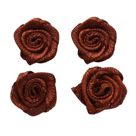 К-9082 Цветок пришивной 1,1см, цв.коричневый