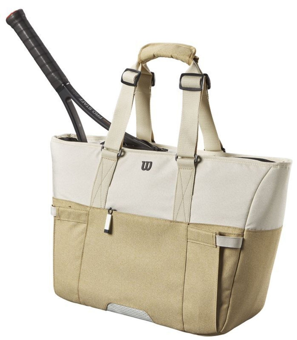 Сумка теннисная Wilson Women's Tote - khaki/off white