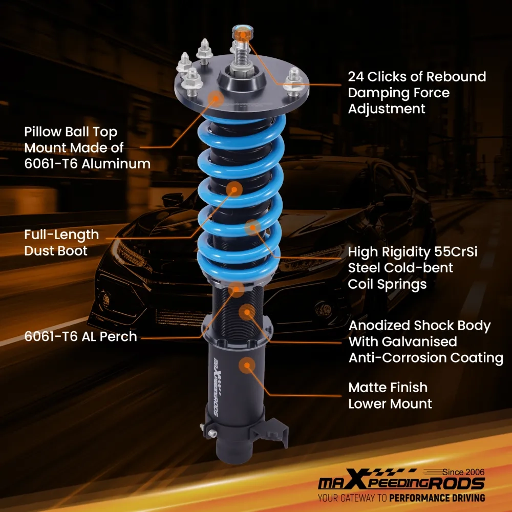 MaXpeedingrods T6 Coilover 24 Way Damper Suspension Kit подходит для автомобиля Acura RL 96-04 (KA9)