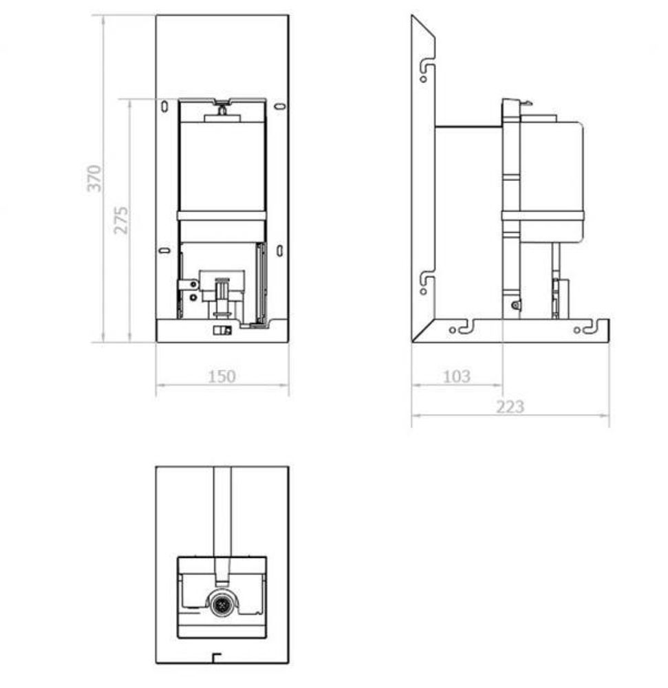 Дозатор для мыла с ИК-датчиком  встраиваемый за зеркалом 1л. для MUMO.12053.S2 матовый