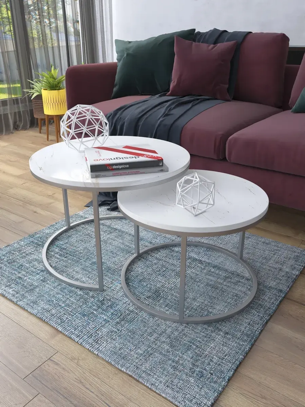 Комплект журнальных столов Акцент - СЗБГ - МДФ в ПВХ