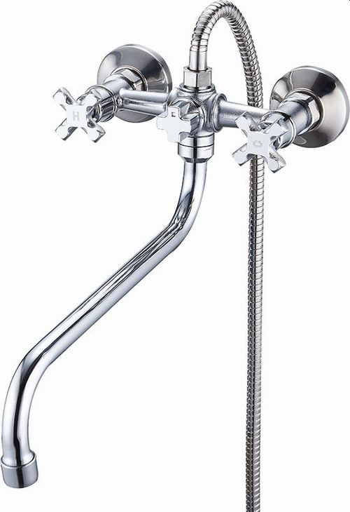 Смеситель для ванны Solone, длинный излив, 1/2 керамика, JIK7-A102A