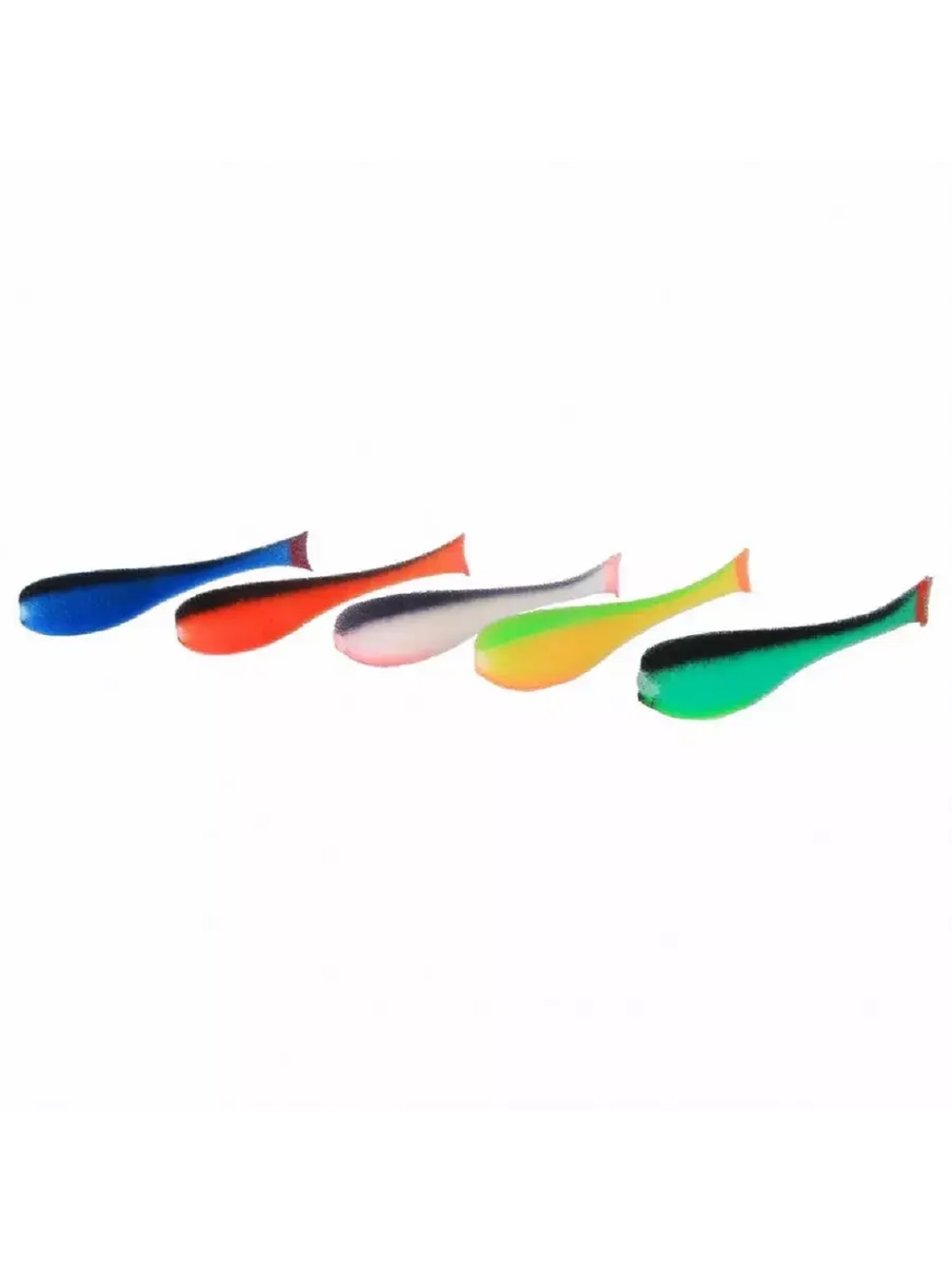 Набор рыбок поролоновых не оснащенных под офсет 12 см