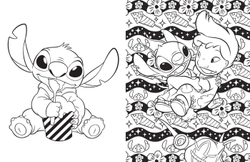 Hachette раскраска по номерам STITCH - Stitch à colorier - Vol. 2 - Disney