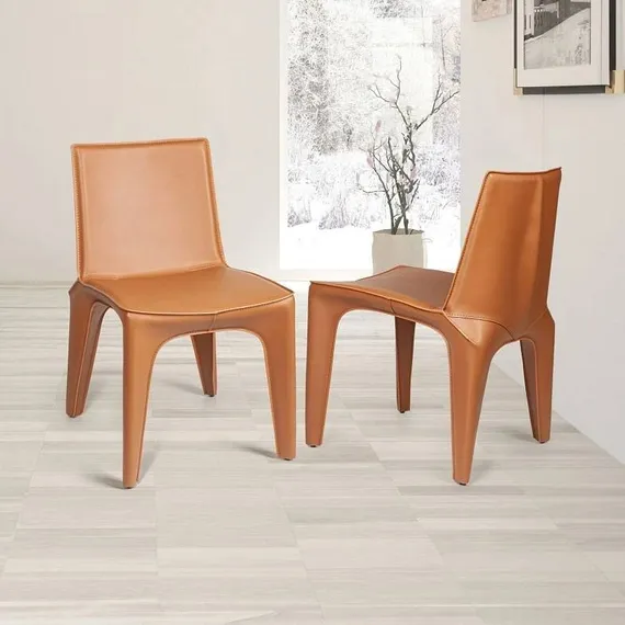 Стул Bocca, коричневая экокожа