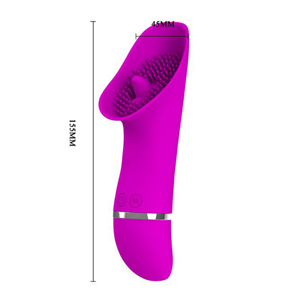 Лиловый вибромассажер для стимуляции клитора 15,5см Pretty Love Rudolf BI-014332