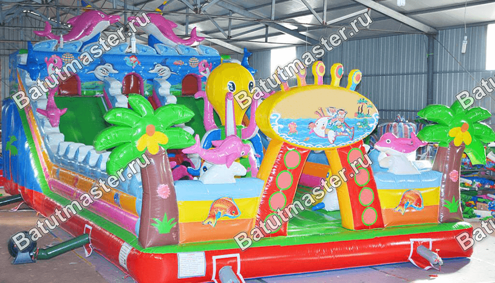 Коммерческий батут "Солнечный осьминожек"