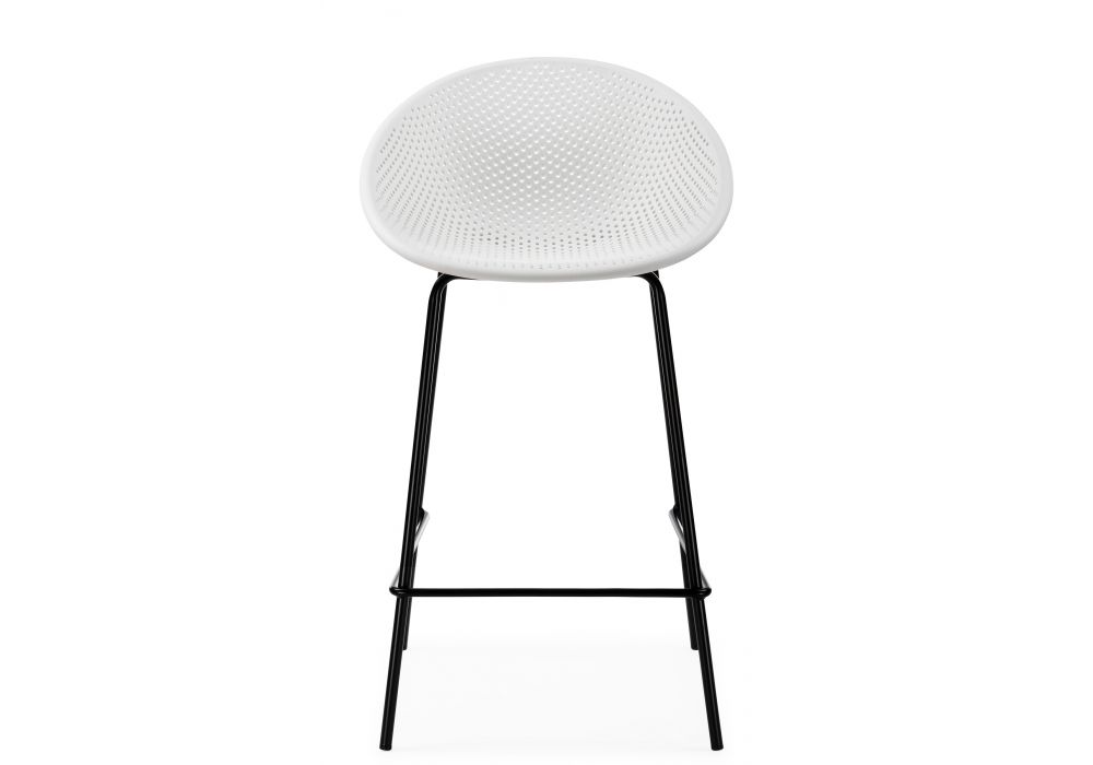 Полубарный стул Zeta white / black