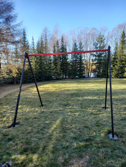 Монтаж уличных качелей Sv Sport