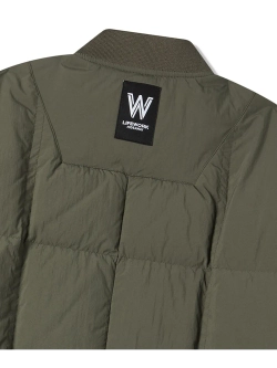 Стеганный пуховик средней плотности