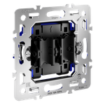 Механизм выключателя с самовозвратом двухклавишного 10А, S70
