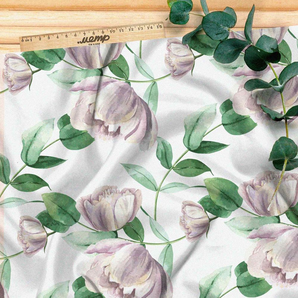 Ткань муслин цветочный поцелуй