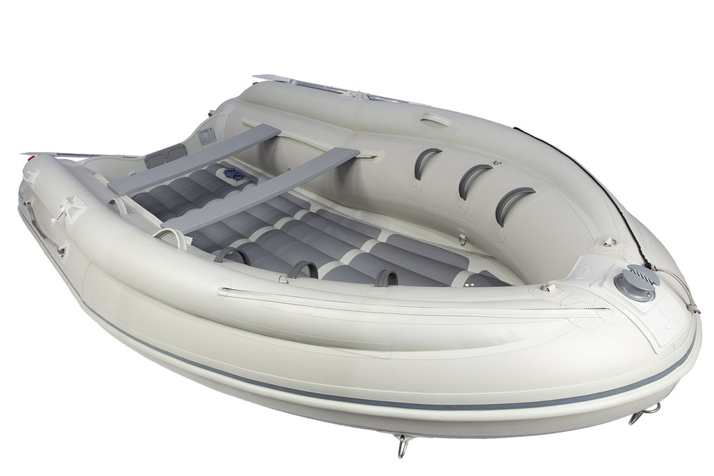 Надувная ПВХ-лодка BADGER Air Line 420S с штормовым бортом, Серый