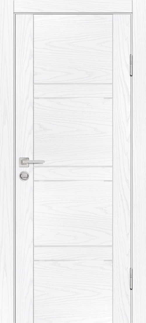 Дверь PSM-6 / Цвет Дуб скай белый / белоснежный лакобель / Двери PROFILO PORTE