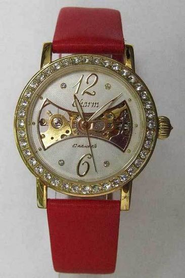 Наручные часы Полет "Charm" 62996001 красный ремень