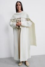 Кардиган-пальто SEVARA, молочный