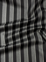 Шерсть костюмно-плательная Versace by Heritage Weavers в черно-серую полоску