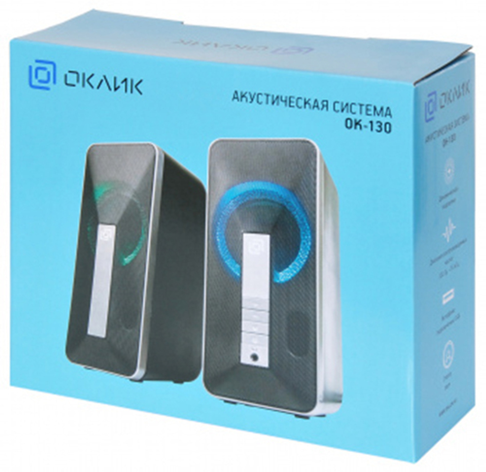 Компьютерная акустика 2.0 Oklick OK-130