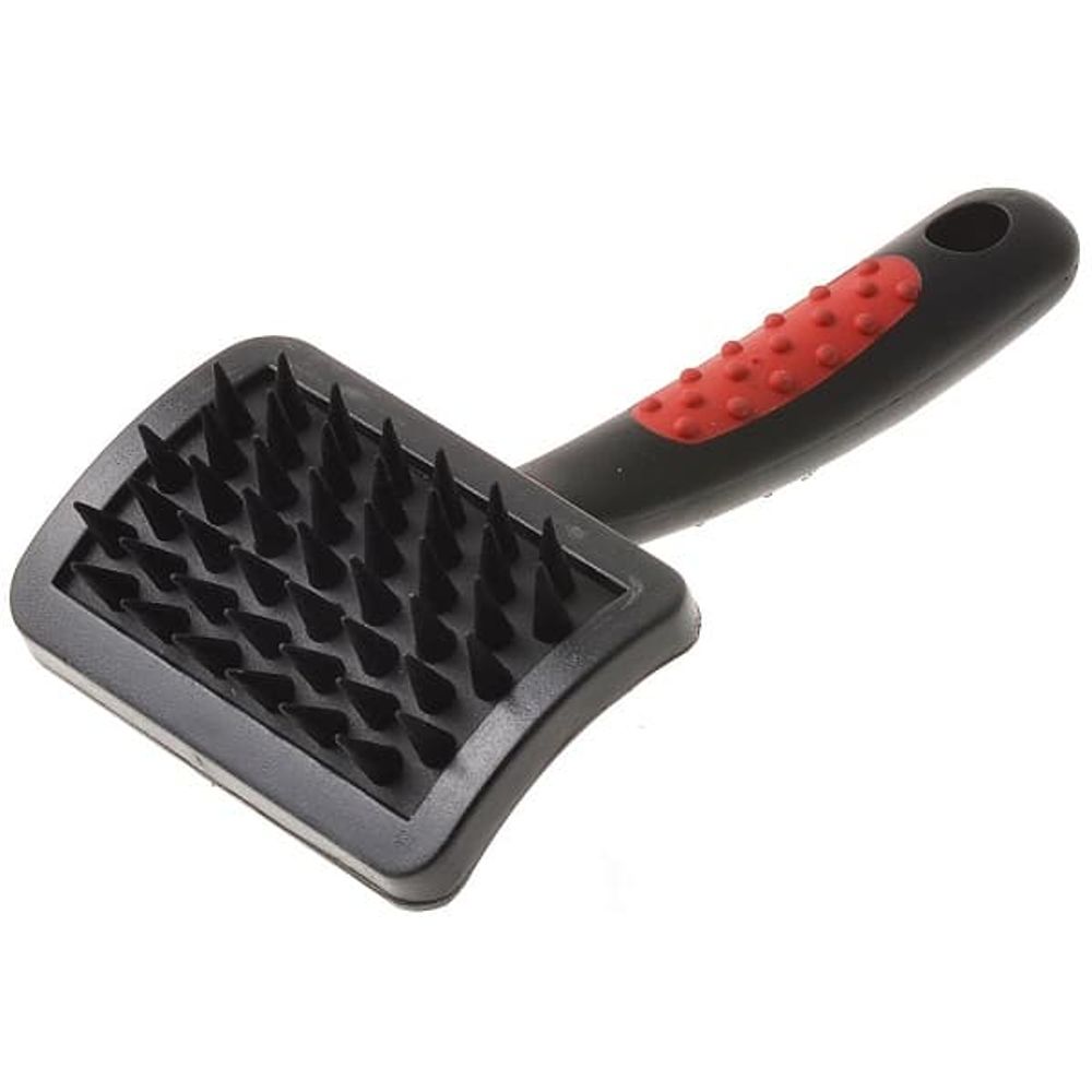 Щетка (Hello Pet) 16836S резиновая малая массажная длинный корд