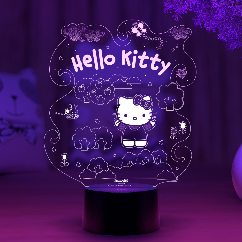 Ночник"Китти в саду - Hello Kitty"