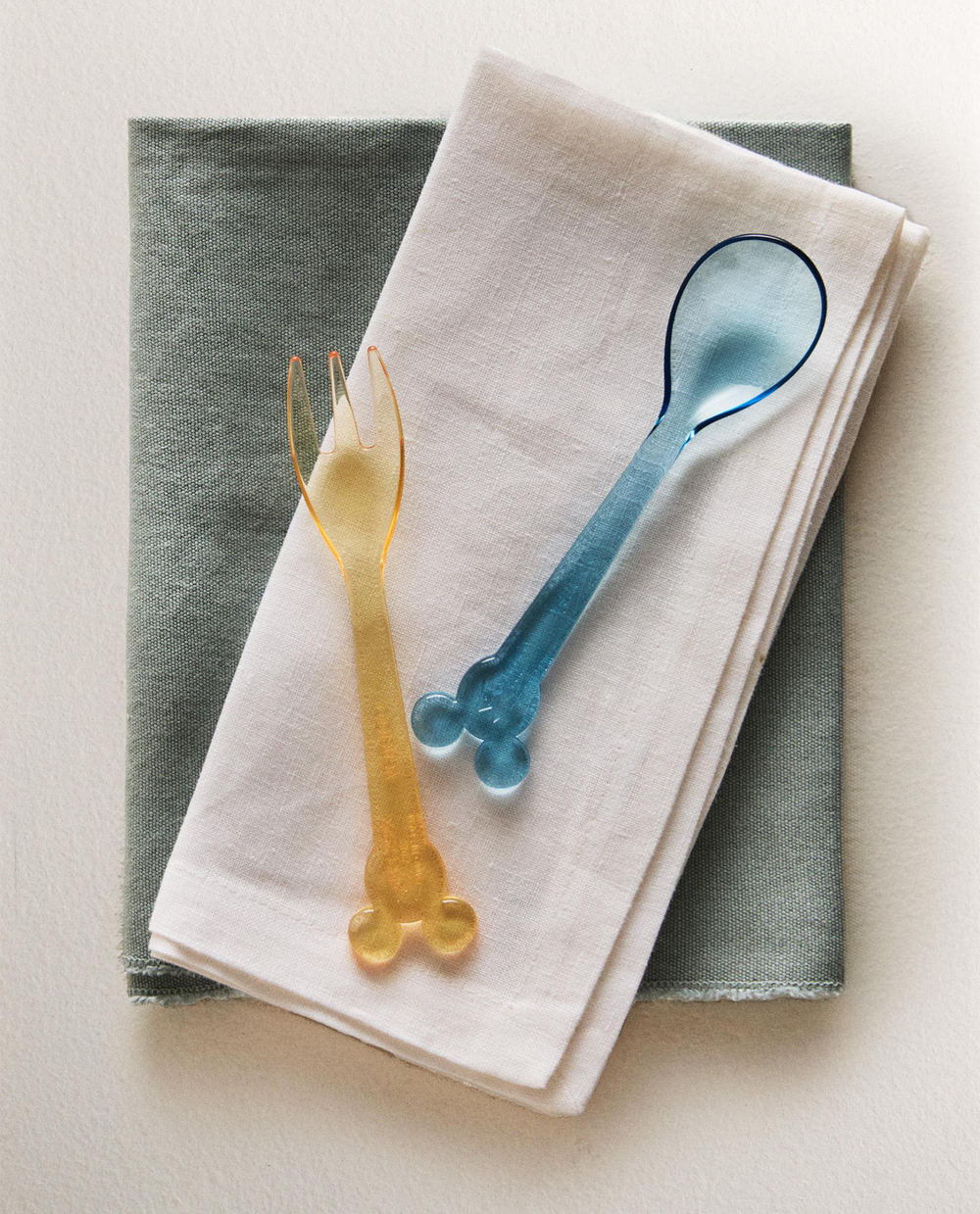 Zara Home набор столовых приборов из пластика, цвет разноцветный, 16.2 см