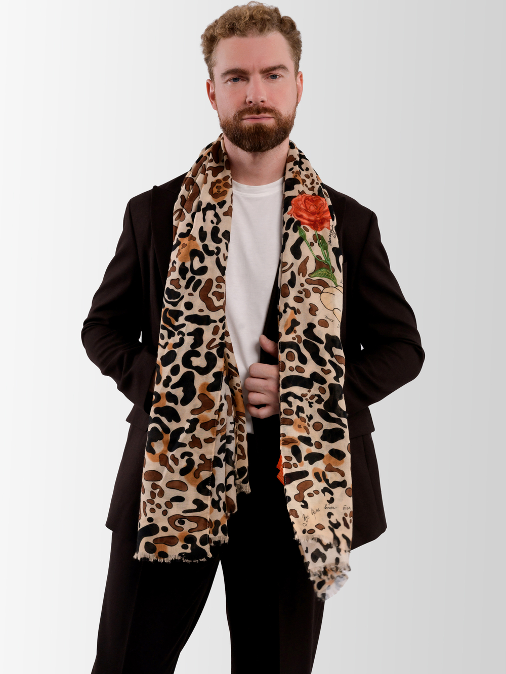 Шарф/ Палантин «Русский кот»