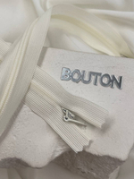 Молния потайная молочная