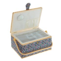 GAEM Шкатулка для рукоделия (с подносом и набором для шитья), L34 W23 H16 см