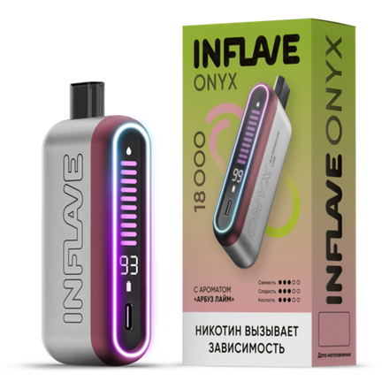 Inflave Onyx Арбуз-лайм 18000 затяжек 20мг (2%)