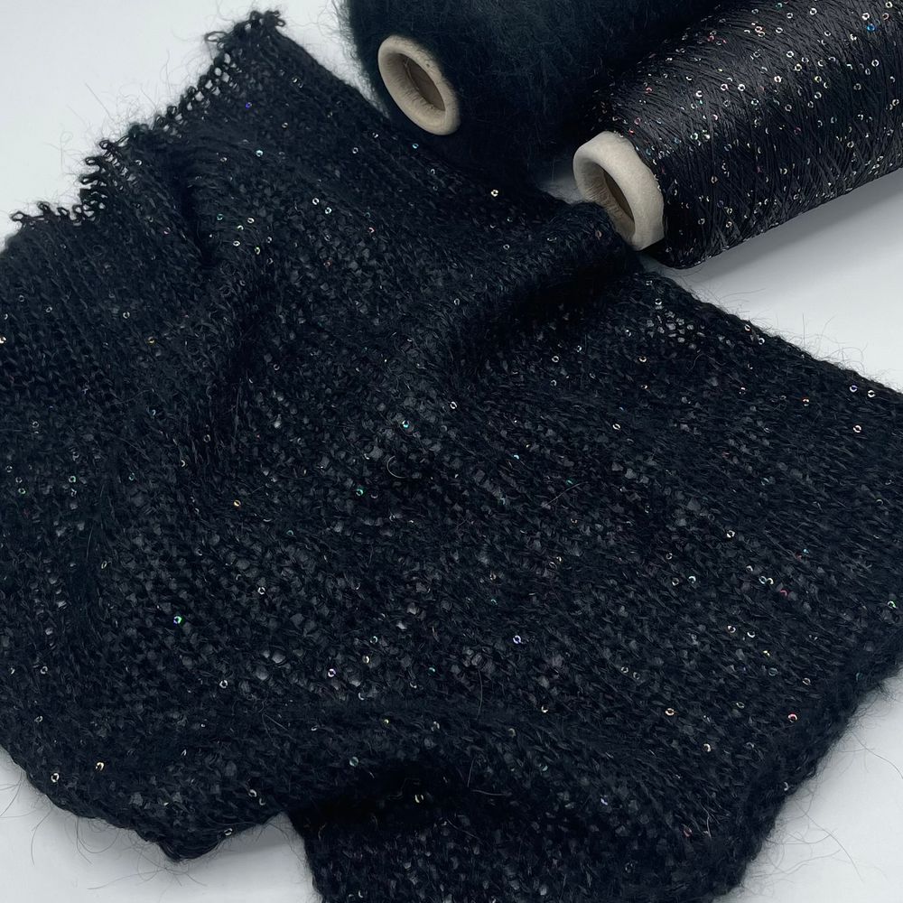 Набор № 76 Кид мохер + Пайетки