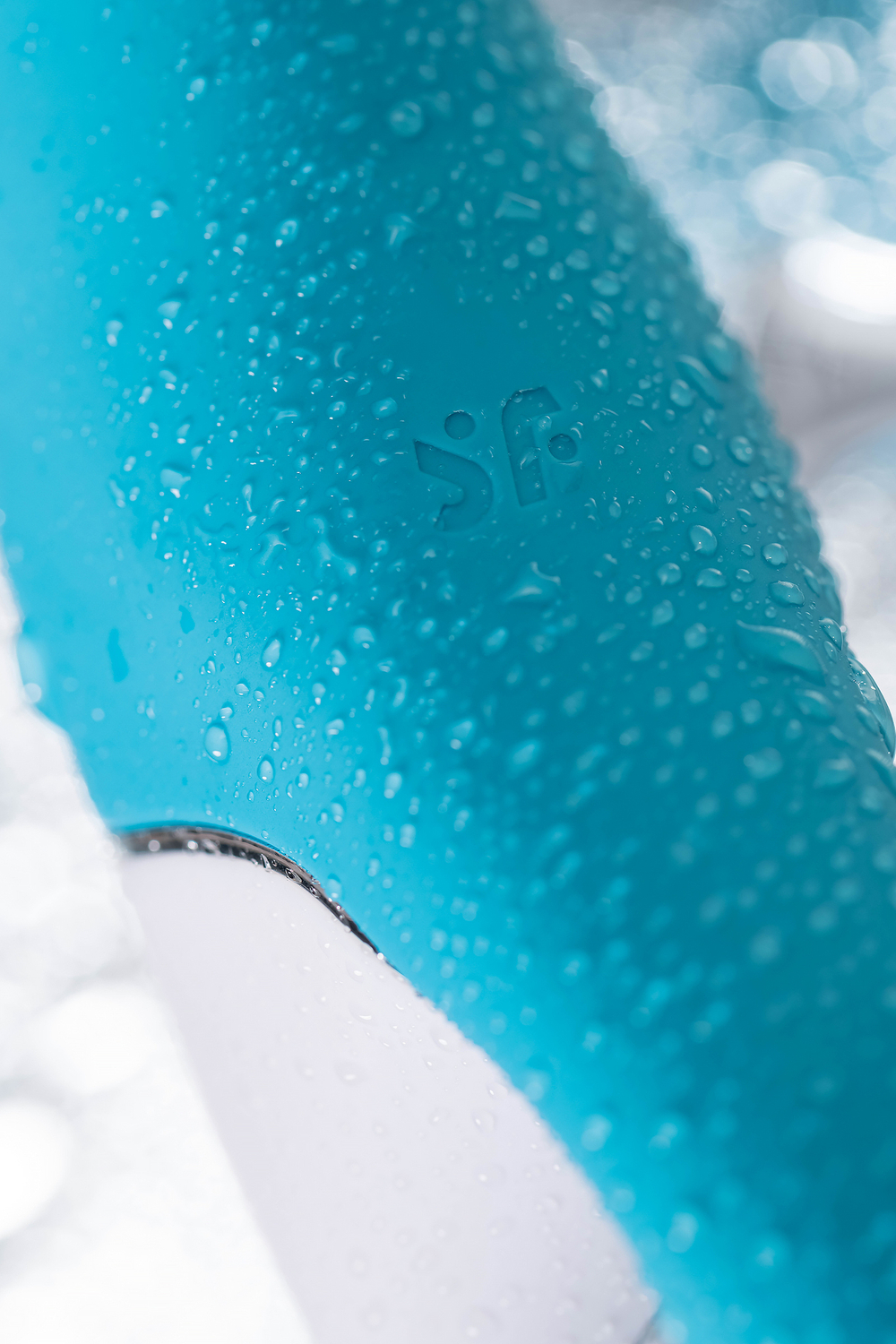 Нереалистичный вибратор Satisfyer Embrace me, силикон, синий