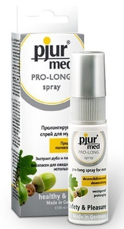 Пролонгирующий спрей с экстрактом дуба и пантенолом Pjur®MED Pro-long Spray, 20 ml
