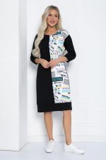 Платье Графика (черно-белое) П12422-44 LT Collection