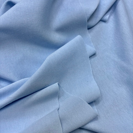 Трикотаж Рибана Голубая