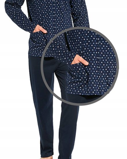 Пижама мужская на пуговицах с длинным рукавом и брюками Cornette 114/56