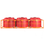 Кассета 3*4500л КАС Политим 13500 л.(6470x2190x1683см;красный) - арт.560816