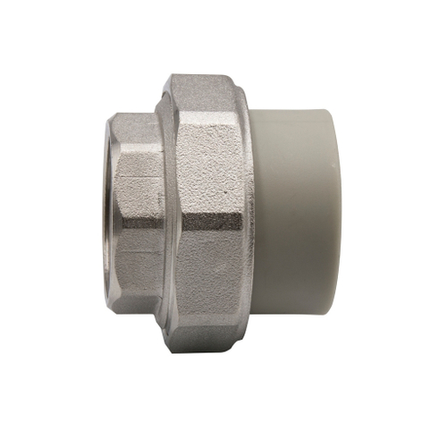 Муфта комб. разъемная, вн 32х1'' EVER® plast   СЕРЫЙ (Россия)