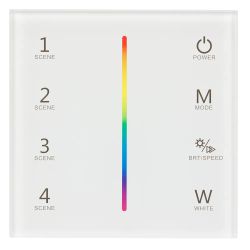 Панель Sens SMART-P22-RGBW White (12-24V, 4x3A, 2.4G) (Arlight, IP20 Пластик, 5 лет) 025168