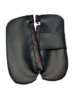 Чехлы на козырьки Hyundai Solaris(2011-2017) красная Бабочка