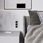 Клавиша для выключателя перекрестного (черный акрил) W1119048