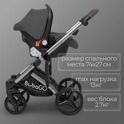 Модульная коляска BubaGO Rosano 3в1