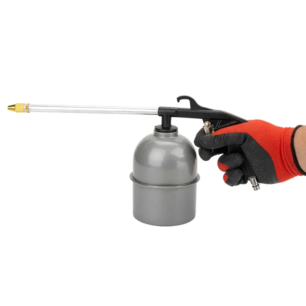 Пневмопистолет для мойки двигателя с бачком(расход воздуха 130 л/мин, емкость бачка 600мл) Forsage F-2374