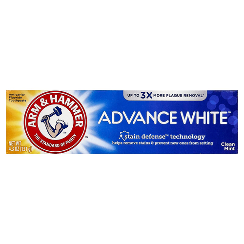 Arm & Hammer, Advance White, высокоэффективная отбеливающая зубная паста, чистый аромат мяты, 4,3 унции (121 г)