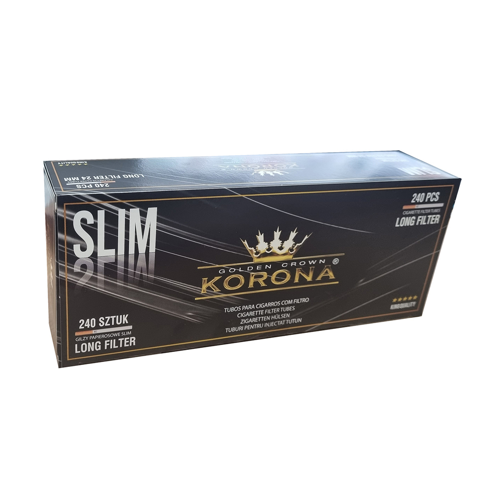 Гильзы для сигарет "Korona" Slim Long 24mm 240шт