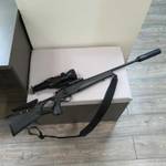 ДТКП закрытого типа 3D Titanium Suppressor для карабина Franchi Horizon (30-06, .308 Win, M14х1 правая) Титан, Русский дракон