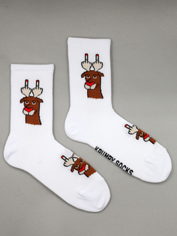 Носки НГ р.40-45 "TxT" Олень с рогами